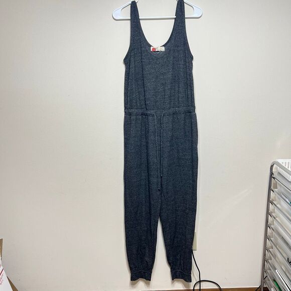 Free People Beach Charcoal Gray Bicoastal Sleeveless Jumpsuit Medium Women - Picture 3 of 12